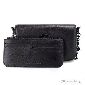NEW Marc Jacobs The Snapshot Black Leather Chain Crossbody Bag Purse Handbag Nwt